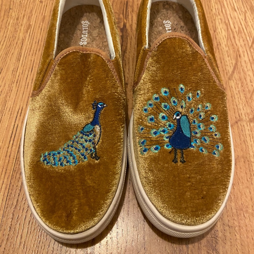 Soludos Velvet Peacock Slip On Sneaker
